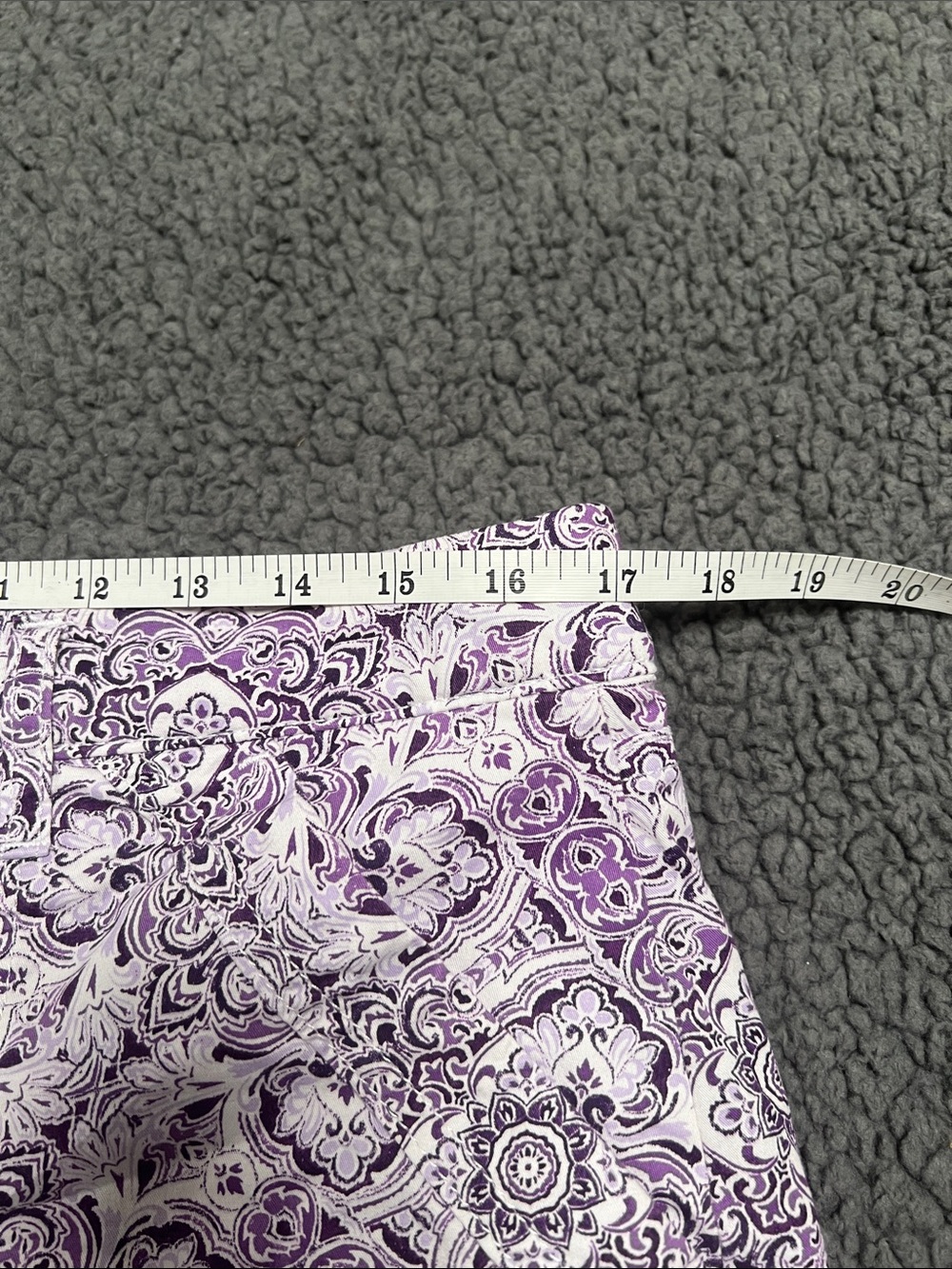 croft & barrow Purple and White Patterned Skort 12 - Picture 7 of 8